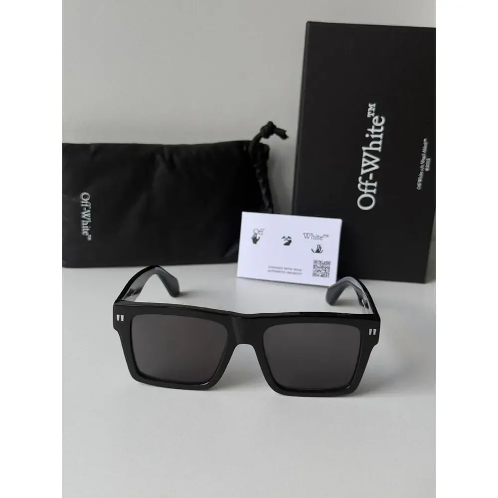NEW Off White Lawton Black Unisex Sunglasses